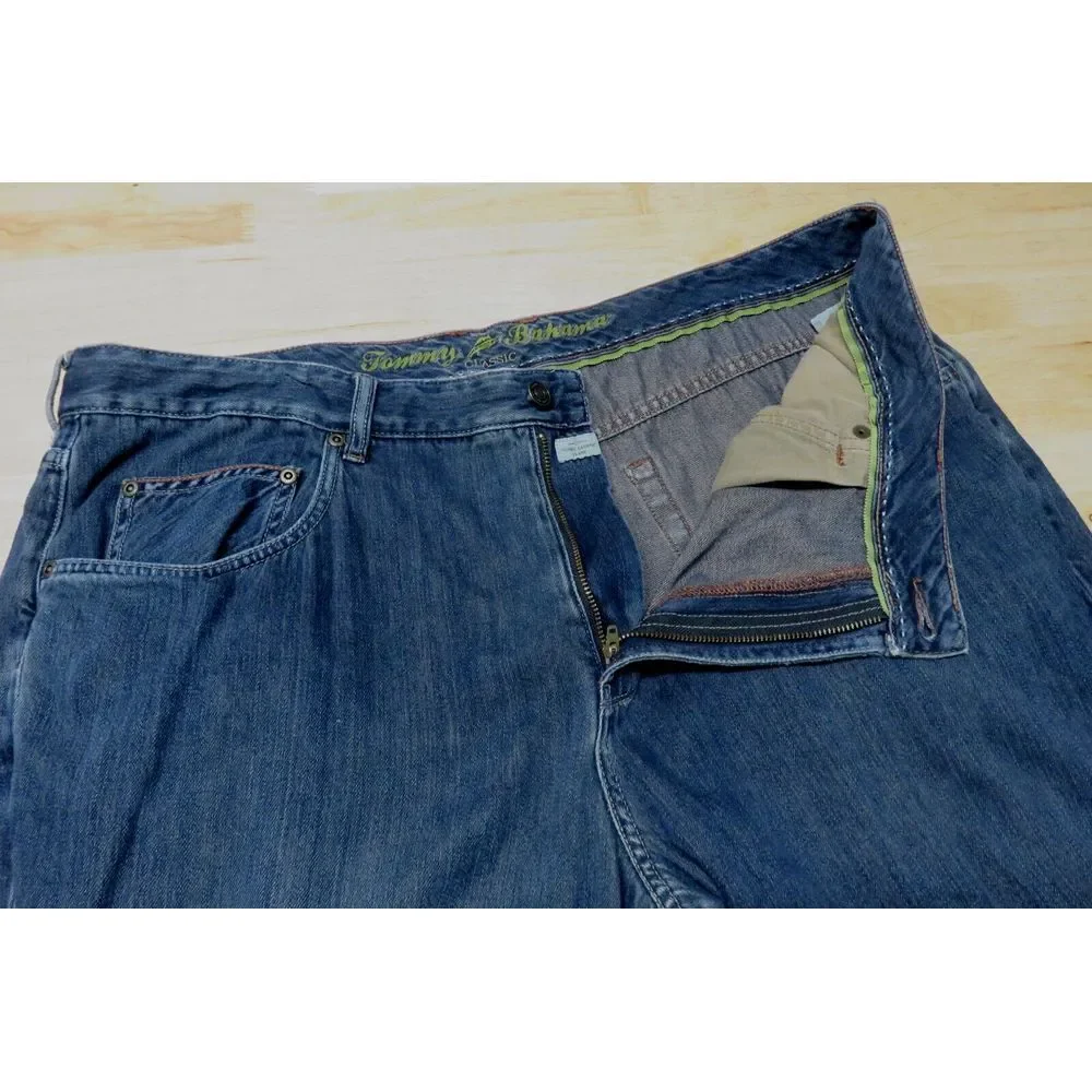Mens Tommy Bahama Jeans Size 42x30 Cotton Tencel Lyocell Blue Pants Classic 1517